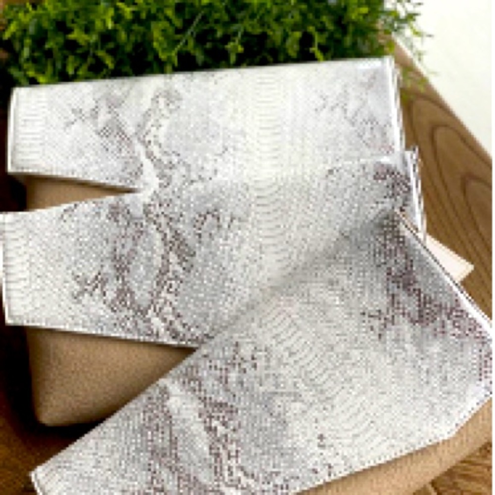 NEW: Jen & Co. Snake Skin Clutch